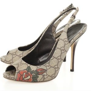 Gucci Supreme Tattoo Heels